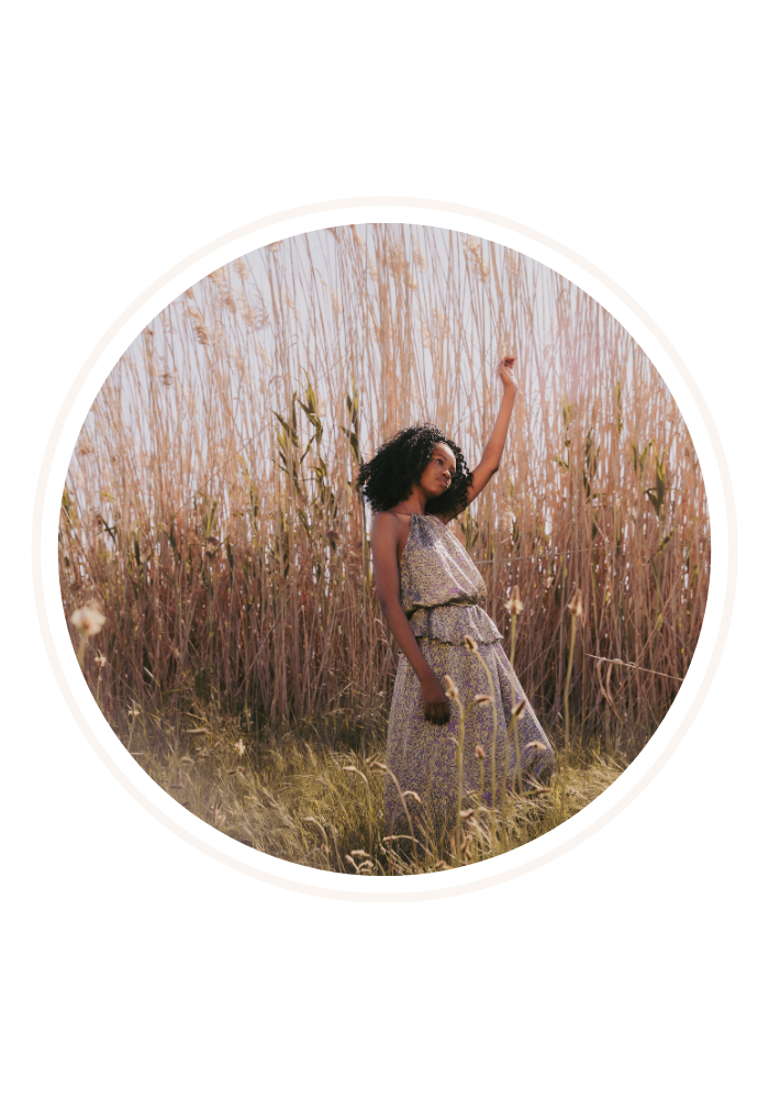 woman standing on grass